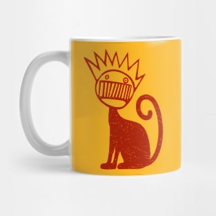 distressed cat ween Mug